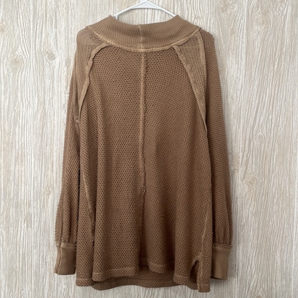 Free People Pullover Relaxed Sweater Oversized Top - Picture 5 of 10